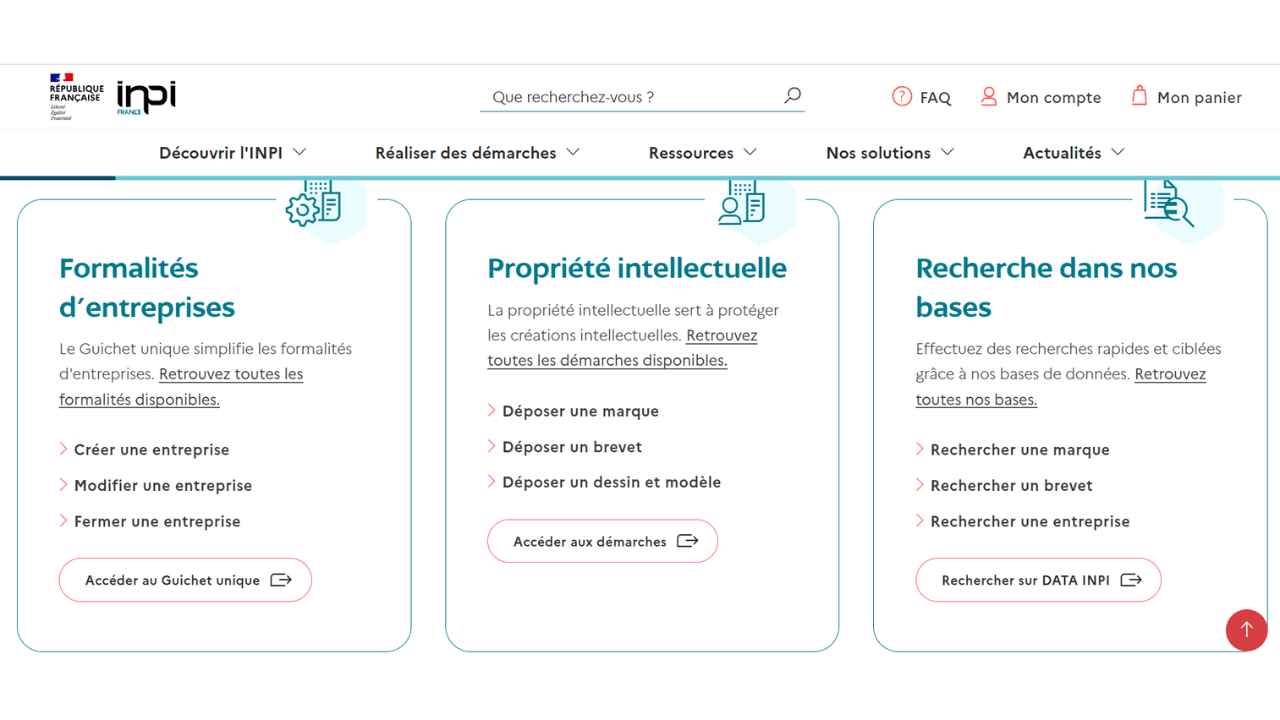 INPI guichet unique