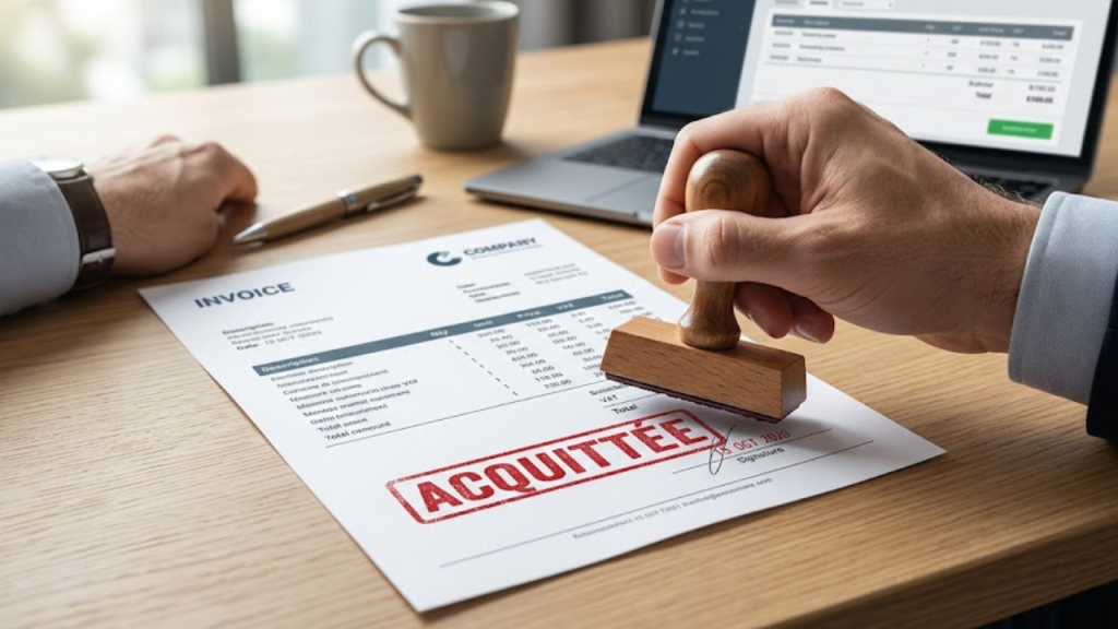 Facture acquittée : définition, utilité, obligations et valeur juridique Facture acquittée