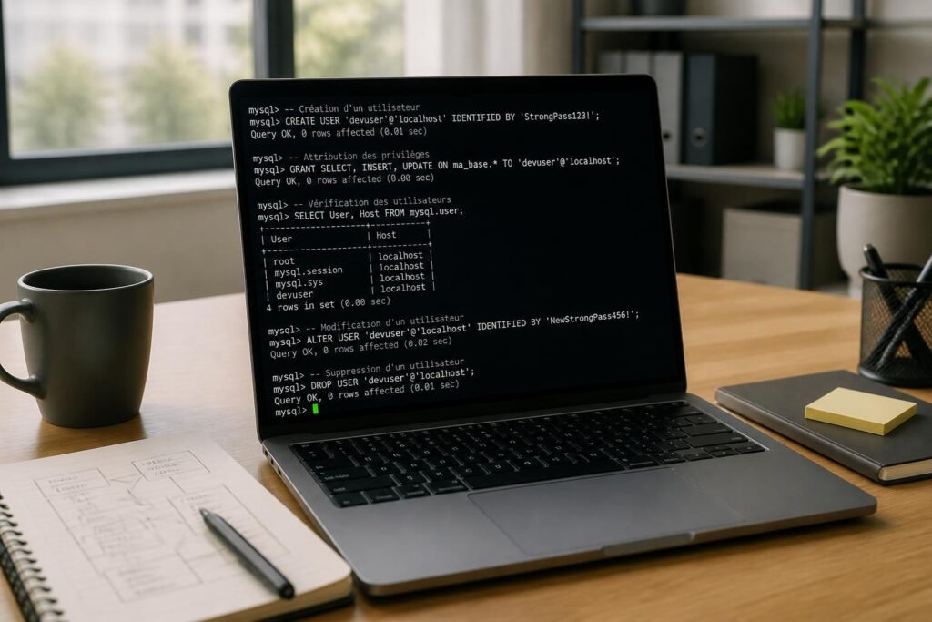 Creation user MySQL : commandes essentielles pour gérer les utilisateurs en ligne de commande découvrez les commandes essentielles pour créer et gérer des utilisateurs mysql en ligne de commande, afin d'assurer une administration sécurisée et efficace de votre base de données.