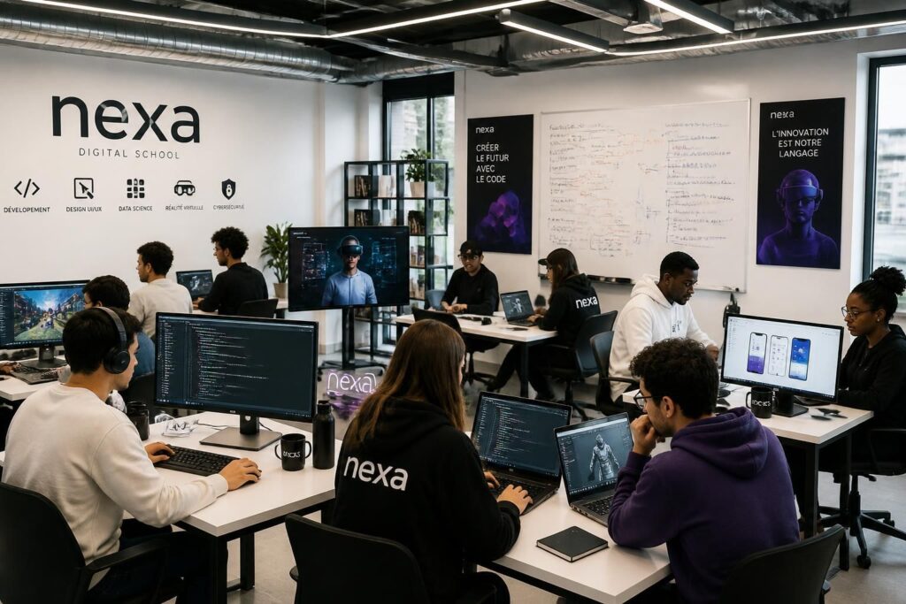 École informatique Nexa : formations et spécialités en technologies digitales découvrez l'école informatique nexa, spécialisée dans les formations en technologies digitales pour devenir expert en développement, cybersécurité, data et plus encore.