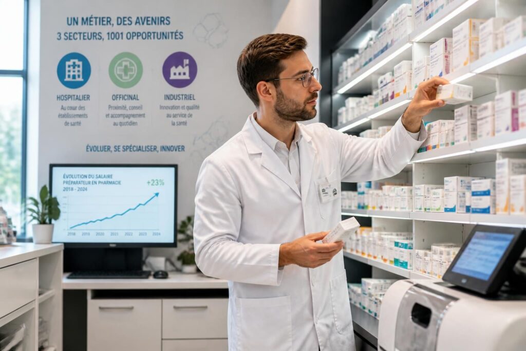 Salaire préparateur en pharmacie : évolution, secteurs et perspectives en 2024 découvrez l'évolution du salaire des préparateurs en pharmacie, les secteurs d'activité concernés et les perspectives pour l'année 2024.