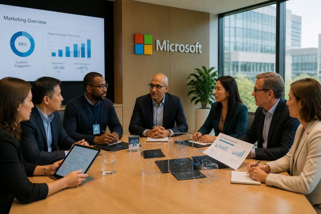 Microsoft CEO : les responsables des divisions clés et leur rôle découvrez les responsables des principales divisions chez microsoft et comprenez leur rôle essentiel dans la stratégie et la réussite de l'entreprise.