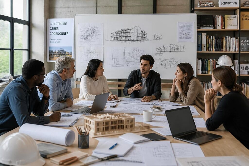découvrez notre formation maître d'œuvre, idéale pour une reconversion professionnelle ou un perfectionnement des compétences dans le domaine de la gestion de projets de construction.
