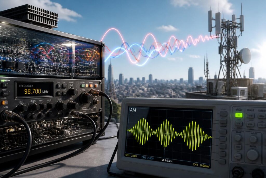 découvrez les principes fondamentaux de la modulation d'amplitude et ses applications essentielles en télécommunications pour améliorer la transmission des signaux.