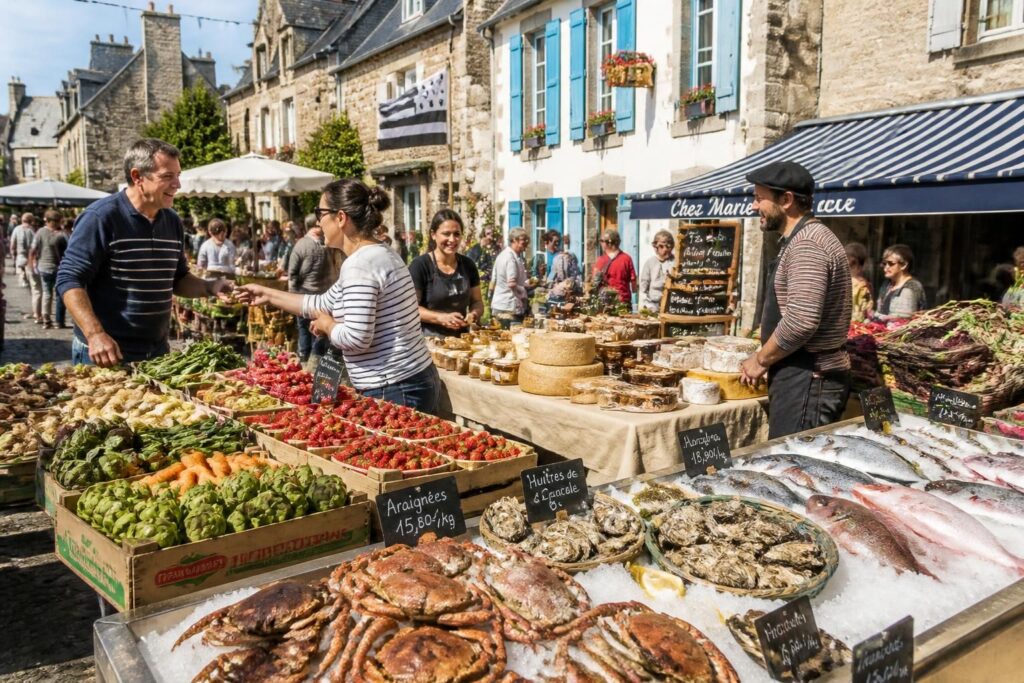 au fil des lots : découvrir les produits des marchés locaux en Bretagne explorez les marchés locaux de bretagne et découvrez chaque lot de produits frais et authentiques, issus du savoir-faire régional au fil des saisons.